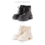 ボリュームソールレースアップショートブーツ | レースレディース  | 詳細画像2 