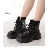 ボリュームソールレースアップショートブーツ | レースレディース  | 詳細画像3 