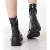 配色ボリュームラウンドショートブーツ 女性 レディース | レースレディース  | 詳細画像5 