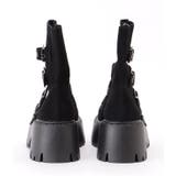 スエード調ベルト付きトラック厚底ショートブーツ 女性 レディース | レースレディース  | 詳細画像16 