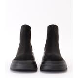 バックファスナー付きドッキングフェイクレザーショートブーツ 女性 レディース | レースレディース  | 詳細画像12 