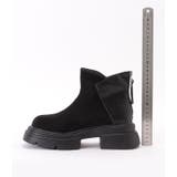 バックファスナー付きドッキングフェイクレザーショートブーツ 女性 レディース | レースレディース  | 詳細画像19 