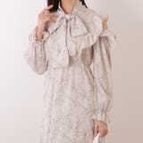 ボウタイ付き 花柄 カットアウト | レースレディース | 詳細画像1