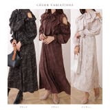 ボウタイ付き 花柄 カットアウト | レースレディース | 詳細画像2