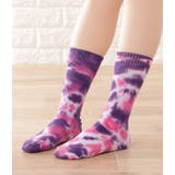 【5足セット】カラータイダイクルーリブソックス 女性 レディース | レースレディース  | 詳細画像4 