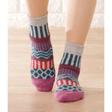 民族柄ボリュームニットソックス 女性 レディース | レースレディース  | 詳細画像8 