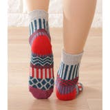 民族柄ボリュームニットソックス 女性 レディース | レースレディース  | 詳細画像9 
