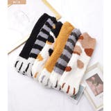 【6足セット】ふわもこ猫足バラエティルームソックス 女性 レディース | レースレディース  | 詳細画像2 