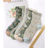 【5足セット】レトロデザインバラエティソックス 女性 レディース | レースレディース  | 詳細画像2 