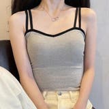 ダブルストラップベーシックハーフトップ 女性 レディース | レースレディース  | 詳細画像1 