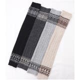 フェアアイル柄ニットニーハイレッグウォーマー レディース タイツ | レースレディース | 詳細画像16