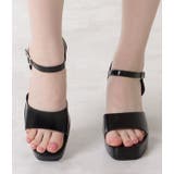 スクエアトゥチャンキーヒールサンダル サンダル ハイヒール | レースレディース  | 詳細画像13 