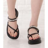 パールプラットフォームサンダル プラットフォームサンダル 厚底サンダル | レースレディース  | 詳細画像8 