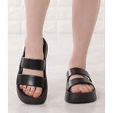 プラットフォームミュールサンダル 厚底サンダル ストラップサンダル | レースレディース  | 詳細画像8 