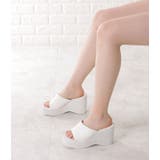 プラットフォームミュールサンダル プラットフォームサンダル 厚底サンダル | レースレディース  | 詳細画像11 