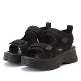 チェック柄プラットフォームサンダル スポーツサンダル チェック | レースレディース  | 詳細画像1 