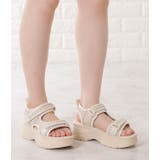 チェック柄プラットフォームサンダル スポーツサンダル チェック | レースレディース  | 詳細画像13 