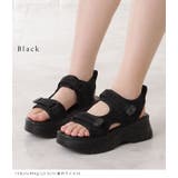 チェック柄プラットフォームサンダル スポーツサンダル チェック | レースレディース  | 詳細画像3 