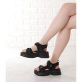 チェック柄プラットフォームサンダル スポーツサンダル チェック | レースレディース  | 詳細画像5 