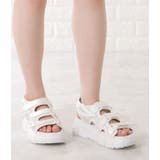 厚底スニーカーソールサンダル プラットフォームサンダル スポーツサンダル | レースレディース  | 詳細画像13 