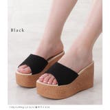 スエード調ボリュームウエッジサンダル レディース 夏 | レースレディース  | 詳細画像3 