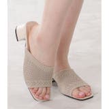 クロシェ風チャンキーヒールサンダル レディース 夏 | レースレディース  | 詳細画像14 