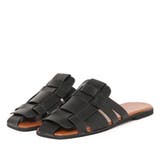 編み込み スリッパサンダル フラットシューズ | レースレディース  | 詳細画像1 