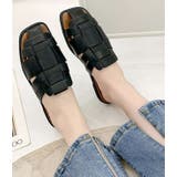 編み込み スリッパサンダル フラットシューズ | レースレディース  | 詳細画像4 