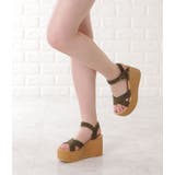 スエード調ウェッジソールサンダル ウェッジソールサンダル 厚底サンダル | レースレディース  | 詳細画像12 