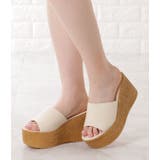 ウェッジソールミュールサンダル ウェッジソールサンダル 厚底サンダル | レースレディース  | 詳細画像10 