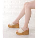 ウェッジソールミュールサンダル ウェッジソールサンダル 厚底サンダル | レースレディース  | 詳細画像11 