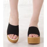 ウェッジソールミュールサンダル ウェッジソールサンダル 厚底サンダル | レースレディース  | 詳細画像8 