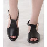 レザー調コンフォートストラップサンダル レディース オープントゥ | レースレディース | 詳細画像8