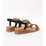 メタリックカラーウエーブコンフォートサンダル レディース オープントゥ | レースレディース  | 詳細画像18 