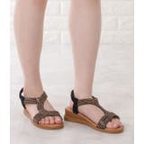 メタリックカラーウエーブコンフォートサンダル レディース オープントゥ | レースレディース  | 詳細画像6 