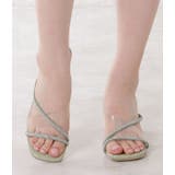 ビジューストラップミュールサンダル レディース オープントゥ | レースレディース  | 詳細画像10 