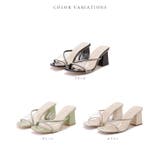 ビジューストラップミュールサンダル レディース オープントゥ | レースレディース  | 詳細画像2 