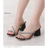 ビジューストラップミュールサンダル レディース オープントゥ | レースレディース  | 詳細画像3 