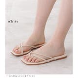 ストラップトングフラットサンダル レディース オープントゥ | レースレディース  | 詳細画像5 