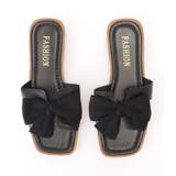 スクエアトゥリボンフラットサンダル レディース シューズ | レースレディース  | 詳細画像16 