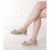 レザー調結びストラップサンダル 女性 レディース | レースレディース  | 詳細画像11 