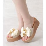 ビッグリボン厚底ウエッジサンダル 女性 レディース | レースレディース  | 詳細画像10 