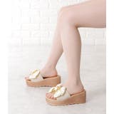 ビッグリボン厚底ウエッジサンダル 女性 レディース | レースレディース  | 詳細画像11 