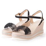 レースベルトストラップウエッジサンダル 女性 レディース | レースレディース  | 詳細画像1 