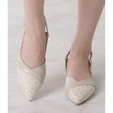 ツイード切替バックストラップパンプス 女性 レディース | レースレディース  | 詳細画像13 