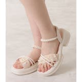 ナローストラップパールシュシュサンダル 女性 レディースコンフォート | レースレディース  | 詳細画像10 