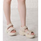 ラメ入りクロスストラップ厚底スポーツサンダル 女性 レディース | レースレディース  | 詳細画像13 