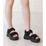 ラメ入りクロスストラップ厚底スポーツサンダル 女性 レディース | レースレディース  | 詳細画像7 