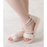 レザー調ナローストラップコンフォートサンダル 女性 レディース | レースレディース | 詳細画像4