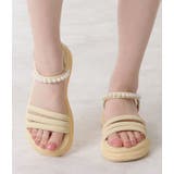 パール付き三連ストラップコンフォートサンダル 女性 レディース | レースレディース  | 詳細画像10 